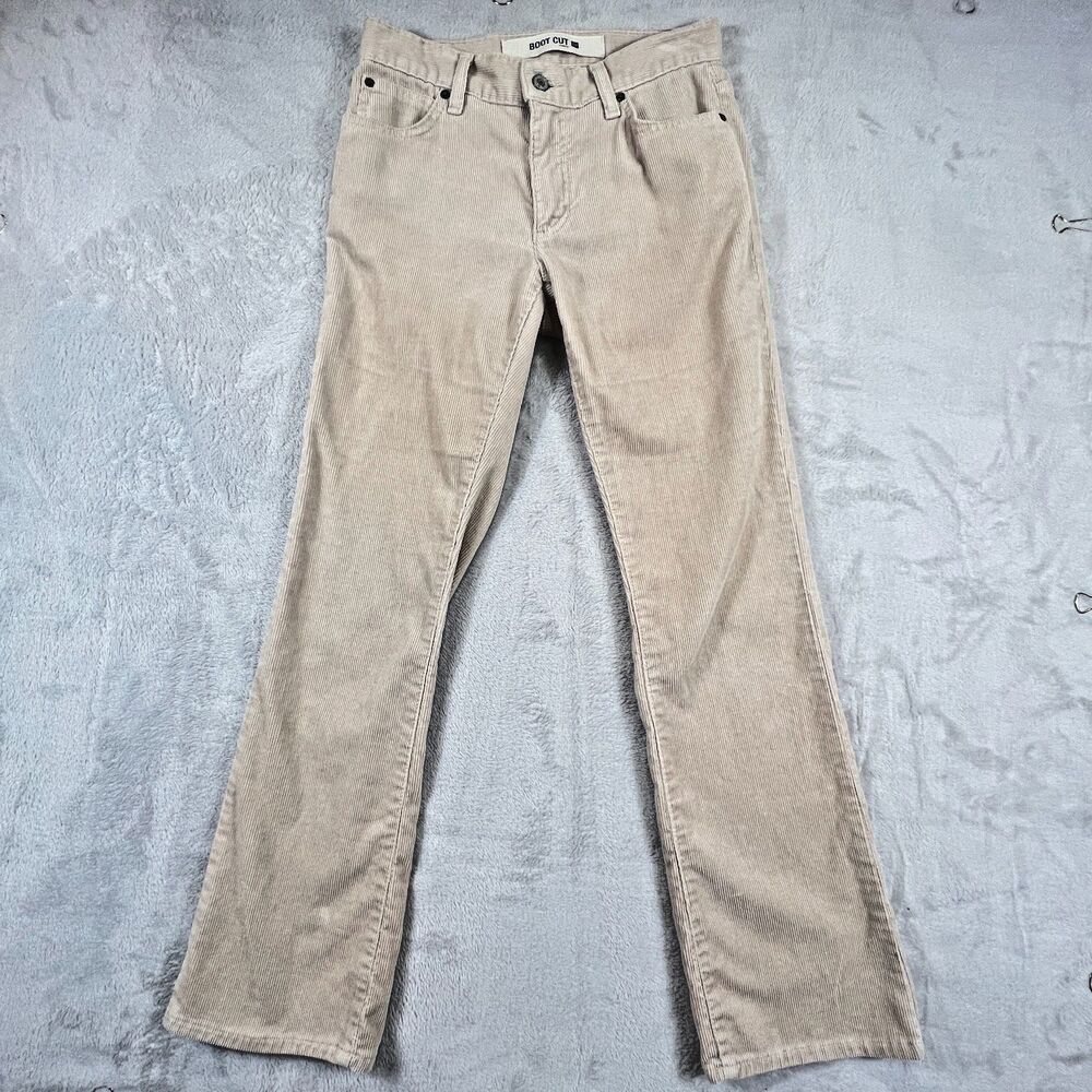 Gap Womens Corduroys Tan  Bootcut 5 Pocket Stretch  2 Made In USA